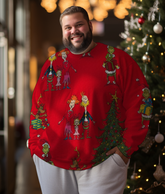 Men's Christmas Day Plus Size Sweatshirts&pants